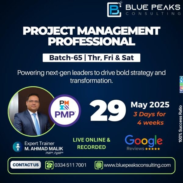 Project Management Professional (PMI – PMP) Batch 65